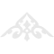 Ekena Millwork Pitch Whitman Architectural Grade PVC Gable Pediment, 60"W x 27 1/2"H x 1"P (11/12) GPP060X028X100WHI - alternate 3
